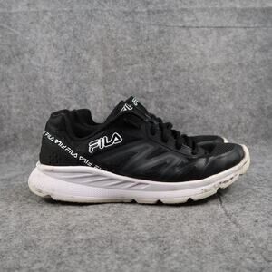 Fila Shoes Mens 9.5 Athletic Trainers Running Sneaker Casual Sport Black White